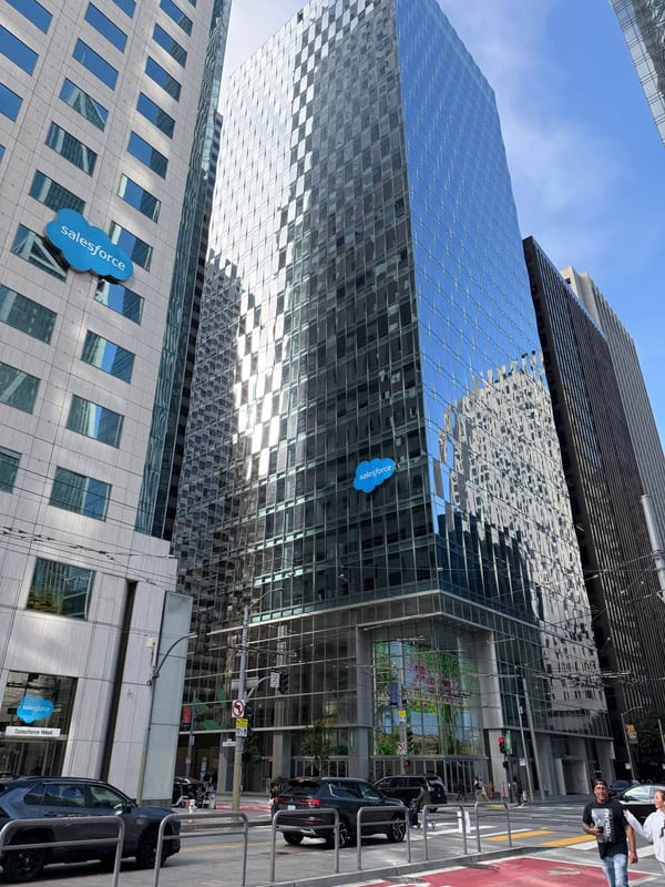 Glass towers in the sun